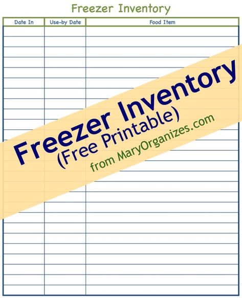 Freezer \ Pantry FREE Printable Organizadores, Cocinas y Varios - food inventory template Freezer \ Pantry FREE Printable Organizadores, Cocinas y Varios - food inventory template