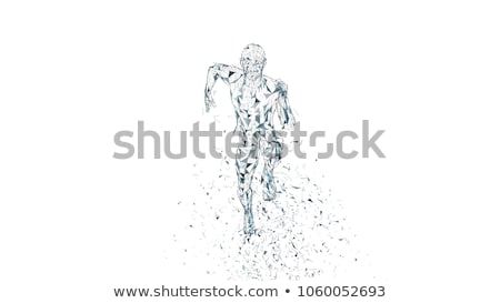 Conceptual Abstract Running Man Runner With Connected Lines Dots Triangles Artificial Intelligence Digital Sport Concept High Technolog ベクター画像 フリー 写真イラスト Conceptual Abstract Running Man Runner With Connected Lines Dots Triangles Artificial Intelligence Digital Sport Concept High Technolog ベクター画像 フリー 写真イラスト