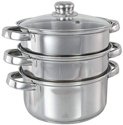 Buckingham Cuiseur vapeur 3 /étages avec couvercle en verre 20 cm Import Grande Bretagne