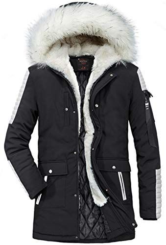 QQ2MM Homme Hiver Nouveau Multi Poche À Capuche Blousons Homme Veste à Capuche Hiver Manteau Multi Poche Blouson
