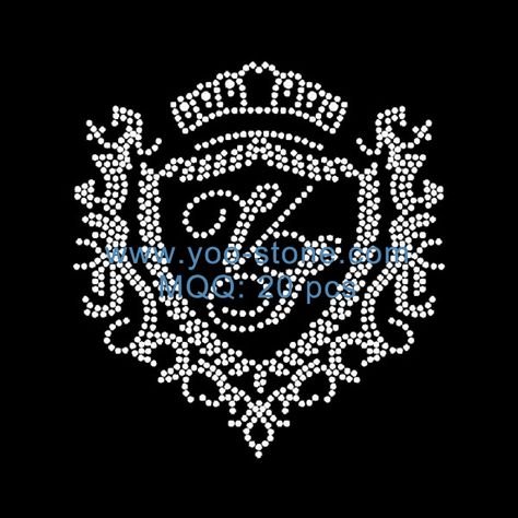 Rhinestone Iron On Transfer Hot fix Motif Green Wave deco Fashion Design Rhinestone Iron On Transfer Hot fix Motif Green Wave deco Fashion Design