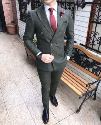 Terziademaltun Italyan Style Erkek Ceket Pantolon Kruvaze Takim Elbise T2181 1 Mens Fashion Suits Engagement Suit For Man Suit Fashion