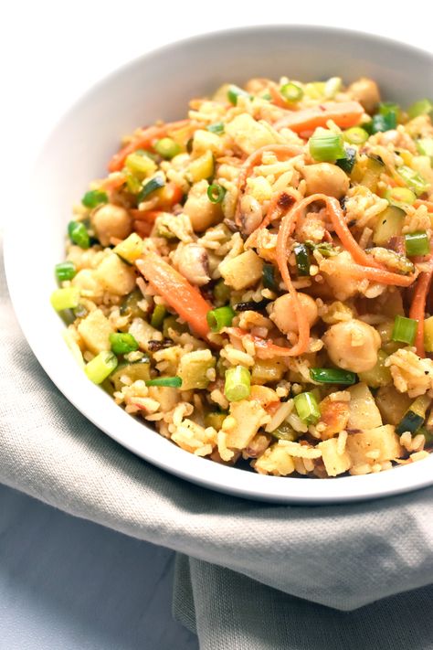 Basmati Rice Veggie Bowl With Chickpeas Basmati Rice Veggie Bowl With Chickpeas