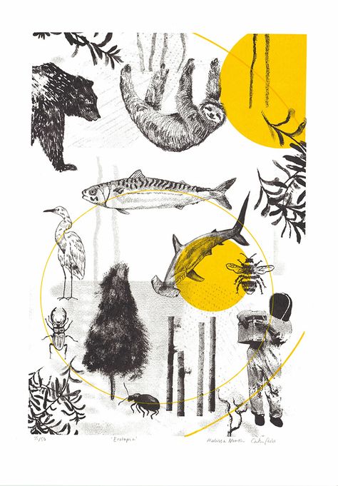 Ecotopia By Underway Studios Print Club London Prints Screen Printing Artwork Prints Ecotopia By Underway Studios Print Club London Prints Screen Printing Artwork Prints