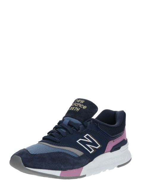 New Balance Sneaker 'CW997 B' Damen, Weiß / Dunkelblau / Lila