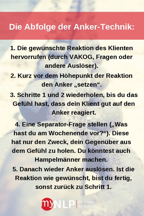 Nlp übungen flirten