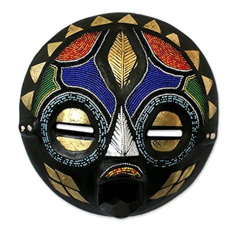 OMA African Tiki Mask Tribal Decor Tiki God Love and Peace Large 16 Brand Polynesian