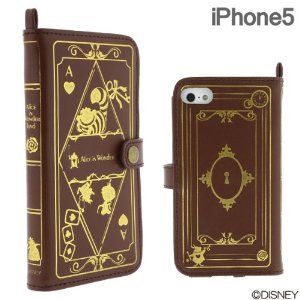 ディズニーキャラクター Old Book Case For Iphone5 アリス イン ワンダーランド Iphone Cases Disney Phone Cases Iphone 5