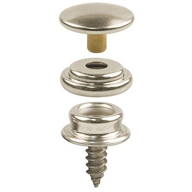 Snap Dot TSD-010 Fastener Stud and Eyelet 1/4" 10 Sets Nickel Plated Brass 22538 Snap Dot TSD-010 Fastener Stud and Eyelet 1/4" 10 Sets Nickel Plated Brass 22538