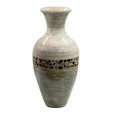 World Menagerie Roby Bamboo Floor Vase Vase Vases Decor Vase Shapes