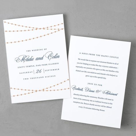 rustic printable wedding program template instant download