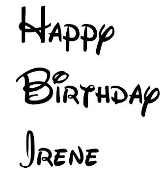 Happy Birthday In Disney Font Help Need Disney Font ディズニー フォント Happy Birthday In Disney Font Help Need Disney Font ディズニー フォント