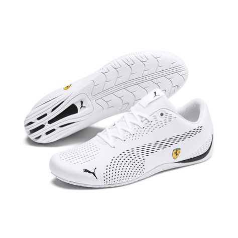 PUMA Ferrari Drift Cat 5 Ultra II Trainers in White/Black ... PUMA Ferrari Drift Cat 5 Ultra II Trainers in White/Black ...