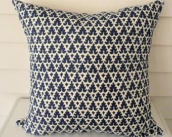 Bali Hai Pillow Cover in Blues Single Bali Weave 100% Cotton Pillow Cover