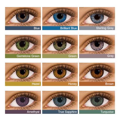 Air Optix Colors Gemstone Collection On Dark Eyes Amethyst Turquoise True Sapphire Contact Lenses Colored Dark Eyes Colored Contacts