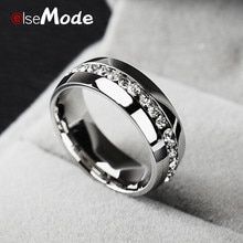 Elsemode Anillo De Mujer De Acero Inoxidable De 4 Mm Mudo De Elsemode Anillo De Mujer De Acero Inoxidable De 4 Mm Mudo De