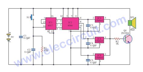 three music box circuit ideals \u2013 electronic projects circuitsmusic box automatically circuit using ic um66t