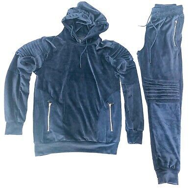 velour tracksuit blue
