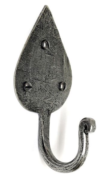 Pewter Patina Gothic Hat and Coat Hook Pewter Patina Gothic Hat and Coat Hook
