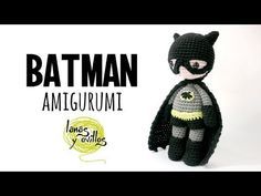 Tutorial Batman Amigurumi Serie Princesas Y Súper Héroes Lanas Y Ovillos Youtube Batman De Crochê Símbolos De Crochê Brinquedos De Crochê