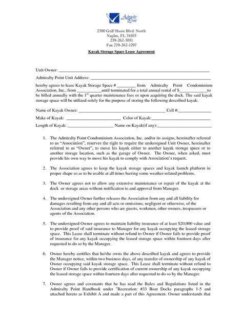 Storage Space Lease Agreement by kte19424 - storage lease - truck lease agreement Storage Space Lease Agreement by kte19424 - storage lease - truck lease agreement