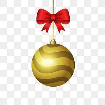 Realistic Golden Christmas Ball Ornaments With Red Bow Premium Vector Christmasball Christmasballvector Christmasgoldenball Png And Vector With Transparent B Bolas De Navidad Adornos De Oro Navidad Roja
