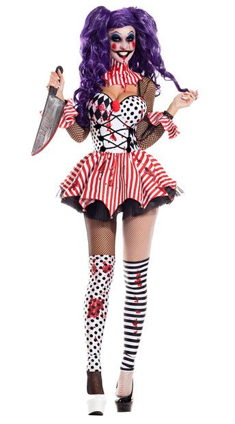 Killer Clown Costume Womens Killer Clown Costume Womens
