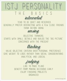 Istj characteristics