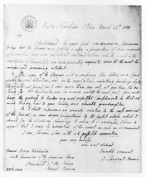 This is a letter written by Judith Sargent Murray to George - george washington resume This is a letter written by Judith Sargent Murray to George - george washington resume