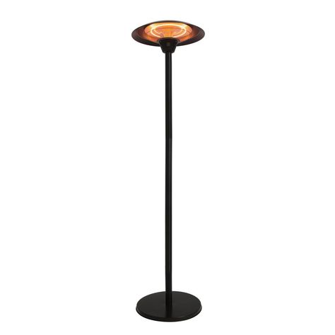 Watt Bronze Colored Halogen Patio Floor Standing Halogen Patio Heater