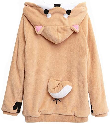 Buy Coriresha Cute Coral Celvet Long Sleeve Shiba Inu Dog Home Wear Clothes Hoodie Sweatshirt 3d Dog Ear Dog Tail Onl Cute Outfits Sweatshirts Hoodie Hoodies