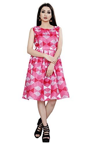 Spangel Fashion Women S Readymade Stitched Knee Long Silk Www Amazon In Dp B07rzf7zfx Ref Cm Sw R Pi Dp One Piece Frock Western Dresses Frock Dress