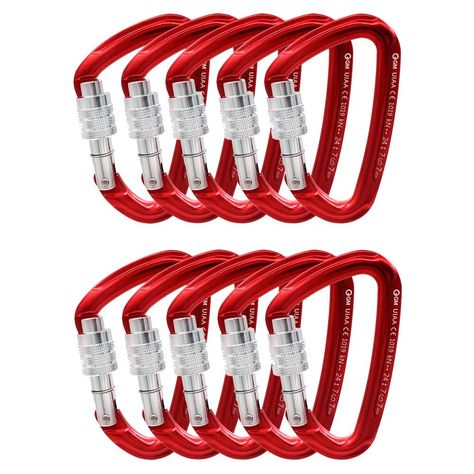 Bent Gate Carabiner Quickdraw Rope Protection Rock Climbing 24KN Straight