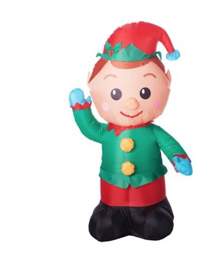 Tall 3.5Ft Gemmy Inflatable Chase with Letter to Santa Indoor//Outdoor Holiday Decoration