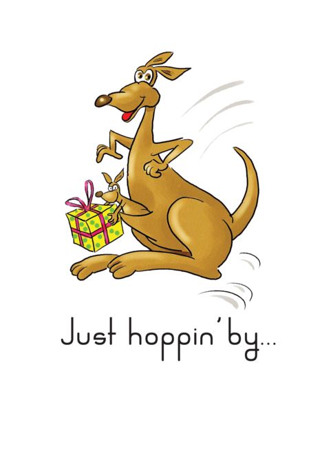 Kangaroo Family Happy Birthday Humor Card Zazzle Com Funny Birthday Cards Happy Birthday Funny Funny Cards