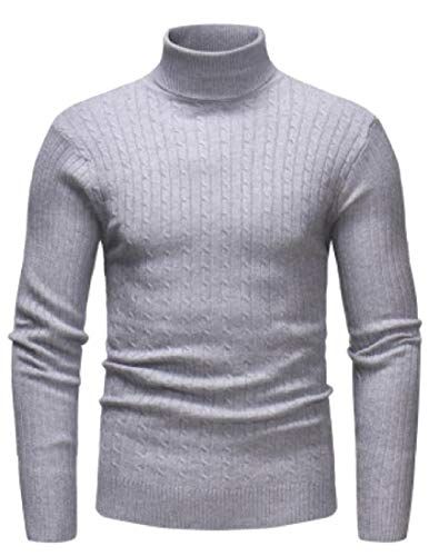 iLXHD 2018 Mens Long Sleeve Patchwork Pullover Knitted Sweater Sweartshirts