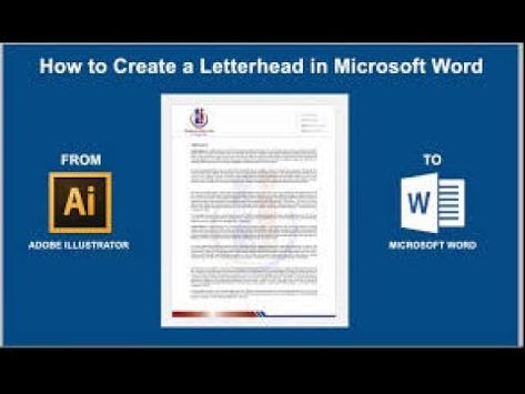 how to create a letterhead in microsoft word 2016 2013 letterhead in ms word