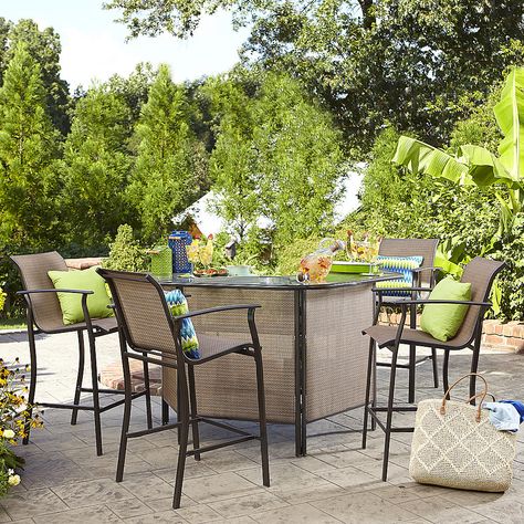 Garden Oasis Harrison 5 Pc Outdoor Bar Set Garden Oasis Harrison 5 Pc Outdoor Bar