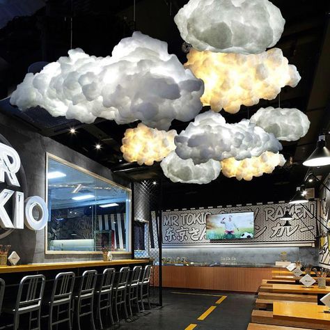 Nordic Wolke Kronleuchter Kreative Personlichkeit Hotel Restaurant