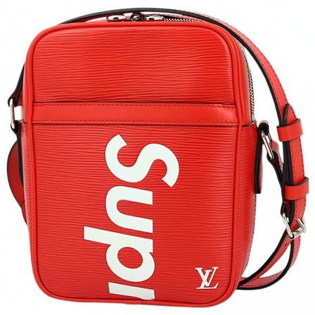 Leather Bag Louis Vuitton X Supreme Red In Leather 4279794 Lv Shoulder Bag Red Leather Bag Shoulder Bag