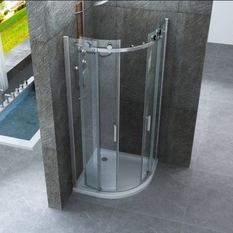 Bagno Italia Box Doccia 80x100 vetro 8 mm con anta scorrevole senza Profili I Bagno Italia Box Doccia 80x100 vetro 8 mm con anta scorrevole senza Profili I