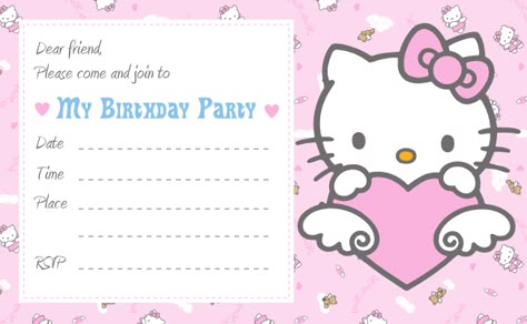 printable cute hello kitty printable birthday invitations - birthday template word printable cute hello kitty printable birthday invitations - birthday template word