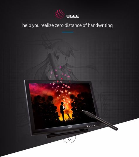 BT-16HDK Portable 15.6 Inch H-IPS LCD Graphics Drawing Tablet Display 8192 Pressure Level Passive Technology Low Consumption Drawing Tablet with Interactive Stylus Pen Drawing Tablet