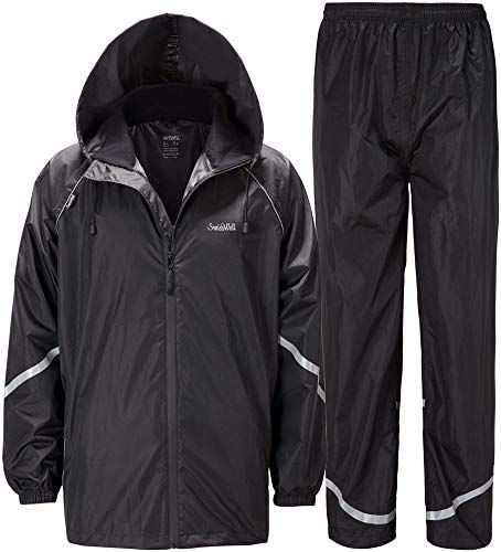 RAGEMALL Men Raincoats Waterproof Jacket with Hood Active Outdoor Long Windbreaker Lightweight Rain Jacket for Men RAGEMALL Men Raincoats Waterproof Jacket with Hood Active Outdoor Long Windbreaker Lightweight Rain Jacket for Men