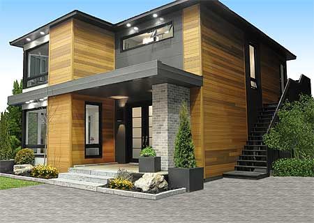 w3713 attractive affordable small contemporary design 3 bedrooms with 2 family rooms master with walk in - Modern Looking Homes w3713 attractive affordable small contemporary design 3 bedrooms with 2 family rooms master with walk in - Modern Looking Homes