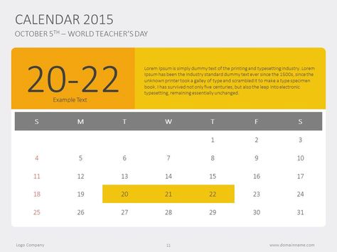do you need 2015 calendar for presentation of goals for next calendar powerpoint template 2015