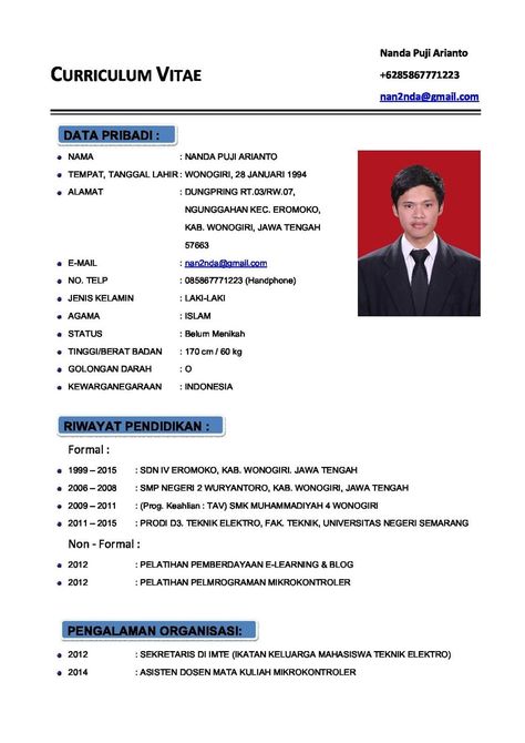 ben jobs 15 Contoh Curriculum - 93a0badeaecd135828e1a08eb5e151c1
