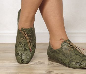 HIL 775 THINK CHILLI 84108 60 VEG salvia Ballerinas grün Gr HIL 770 THINK CHILLI 84102 60 VEG salvia Schnür Schuhe grün