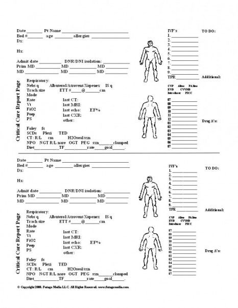 nurse assessment sheet