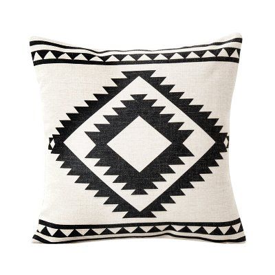 BreezyLife Aztec Throw Pillow Cover Ethnic Decorative Pillow Case Square Linen Accent Cushion Cover for Sofa Couch Farmhouse Outdoor Housewarming Gift 20x20 Inches BreezyLife Aztec Throw Pillow Cover Ethnic Decorative Pillow Case Square Linen Accent Cushion Cover for Sofa Couch Farmhouse Outdoor Housewarming Gift 20x20 Inches